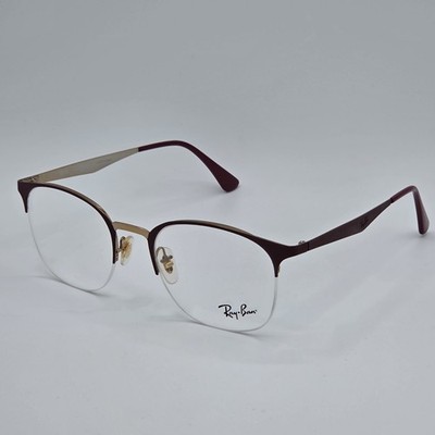 Ray Ban Eyeglasses Frames Only RB6422 3007 Burgundy Goldtone 