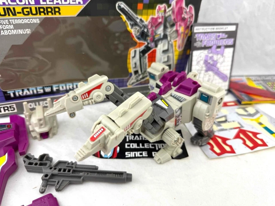 Transformers Original G1 1987 Terrorcon Hun-Gurrr for Abominus Complete w/ Box - Image 2 of 4