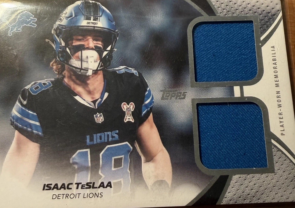 Isaac TeSLAA Dual Patch Player Worn Topps