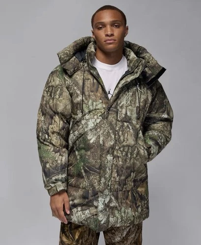 Air Jordan Flight Therma-Fit Down Parka Real Tree Camo IB4517-222 Men’s Size L - product listing photo