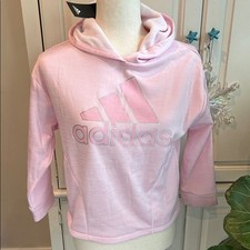 NEW Adidas Kids Light Pink Hoodie- Size Kids 7/8- Adidas Kids sweatshirt
