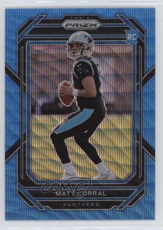 2022 Panini Prizm Rookies Blue Wave Prizm /199 Matt Corral #304 18u5