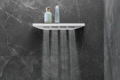 Hansgrohe Rainfinity Schulterbrause 500 1jet mit Duschablage - Chrom - 26243000