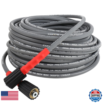 #ad Corretic 1 4 Pressure Washer Hose 50Ft 3600Psi Power Washer Hose For Cold And $123.20