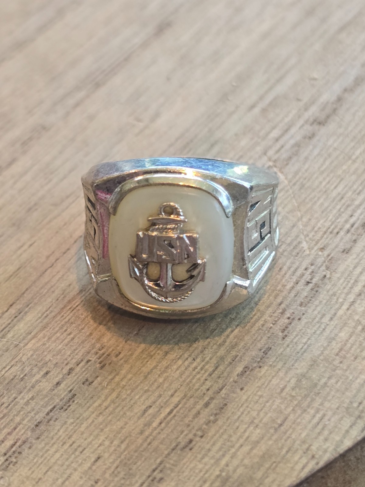Vintage United States Navy Sterling Silver USN Ring Size 9 Pride Patent Pending