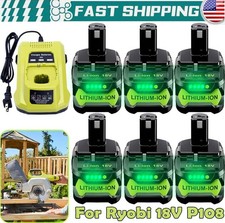 1/10X 8AH FOR Ryobi 18V Li-Ion Battery Charger P102 P103 P105 P107 P108