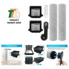 Replacement Brush Roller and Vacuum Filter For Tineco Floor ONE S7 Flashdry S...