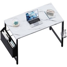 32 Inch Computer Desk for Small Spaces with Storage Bag, Home Office Work Des...