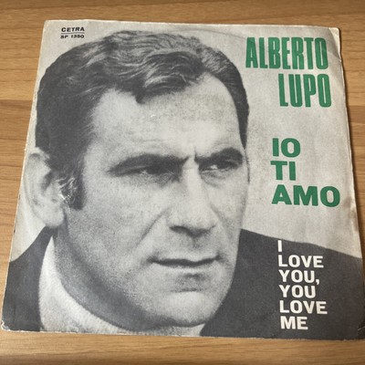VINYL SCHALLPLATTE 45 UMDREHUNGEN VINTAGE SAMMLUNG ICH LIEBE DICH - I LOVE YOU - ALBERTO LUPO