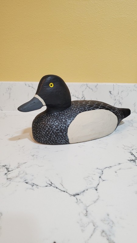 Vintage Bluebill Hen Decoy - Vic Satterlund