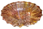 Vintage Glass  Large Decorative Art Bowl 15inchx10inch