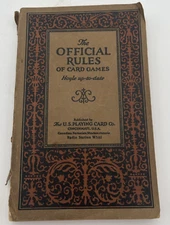 Vintage 1926 Hoyle Up To Date Official Rules Of Card Games Book 4th Print