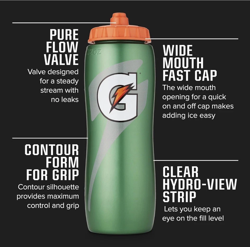 Garrafa de água GATORADE 32 OZ (pacote com 12) ✅✅ - Imagem 3 de 4
