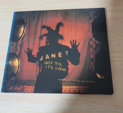 CD JANET GOT TIL ITS GONE FEAT Q-TIP AND JONI MITCHELL DIG PAK 5 TRACK SINGLE