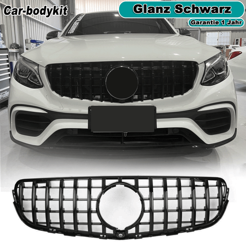 Glanz Schwarz Frontgrill Kühlergrills für Mercedes W253 X253 GLC Klasse GLG300  - Bild 1 von 8
