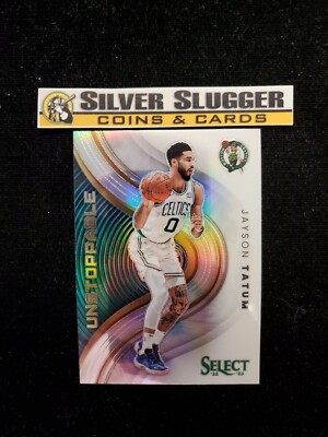 2022-23 Jayson Tatum Panini Select Unstoppable Silver Prizm #9 