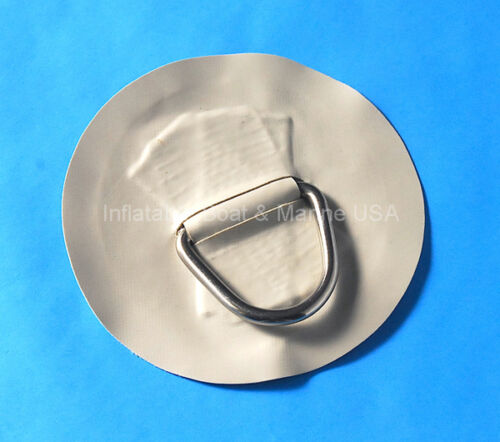D-ring Pad/ Patch for Inflatable boat - Hypalon Large Lt.Gray 6"