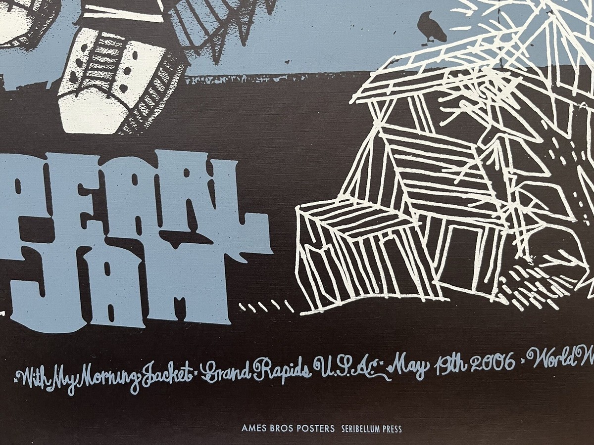 PEARL JAM 5/19/06 Grand Rapids, MI Concert Poster - Ames Bros