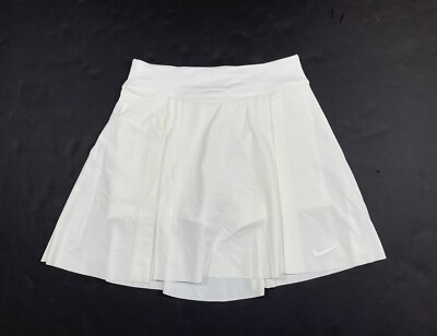 Nike Dri-FIT Women's Size L White Pleated Golf Tennis Skirt Lined 17