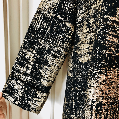 NWOT JM Collection Gold Metallic Print Jacket - Picture 2 of 15