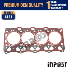 4LE1 head gasket kit for Isuzu engine Hitachi JCB Excavator Generator (Graphite)