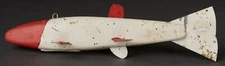 VINTAGE MINNESOTA 7.5" ~ ICE FISH SPEARING DECOY~ FOLK FISHING ART LURE 