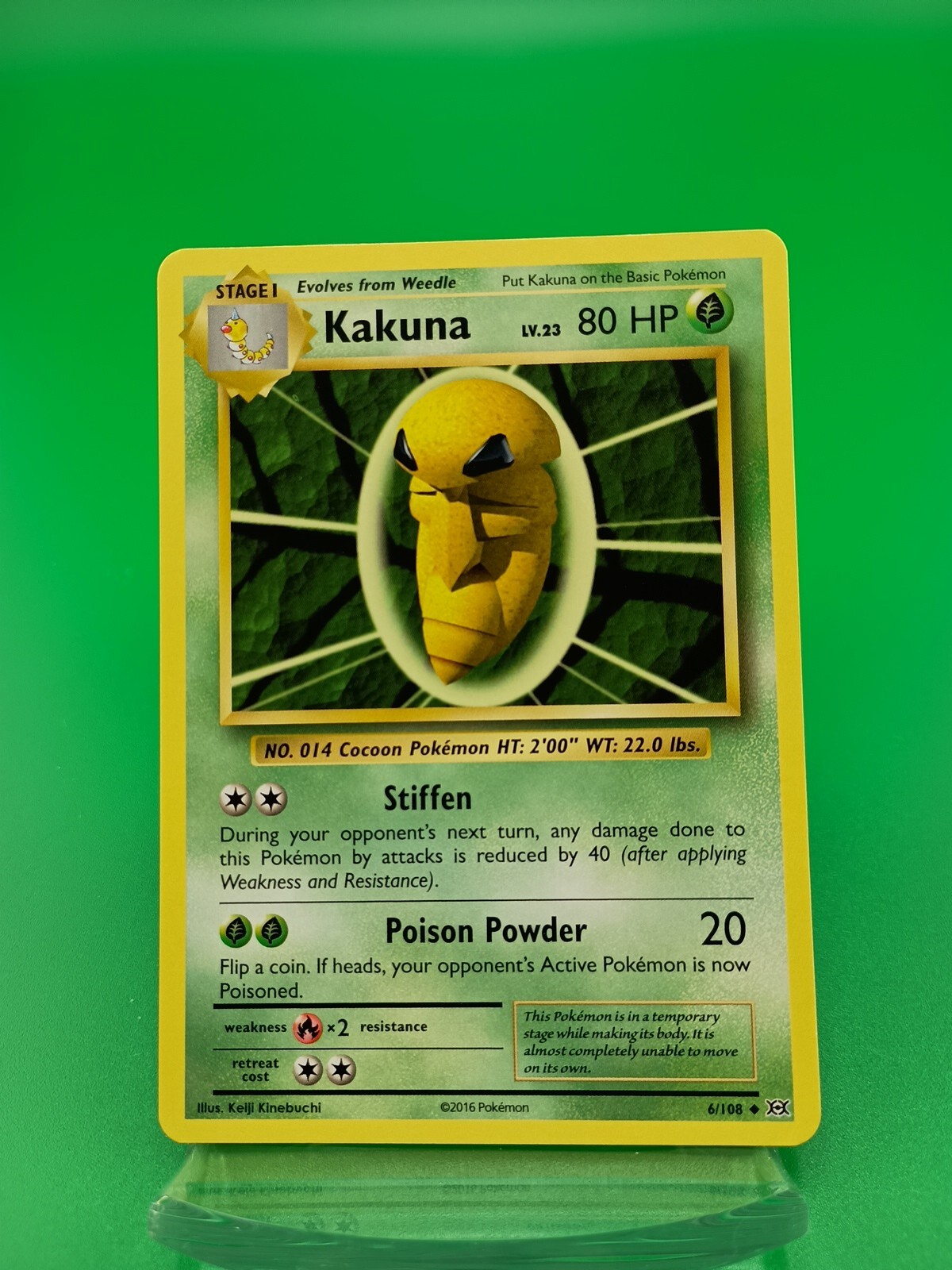 Kakuna 6/108 Uncommon XY Evolutions Pokemon Card - NM Near Mint