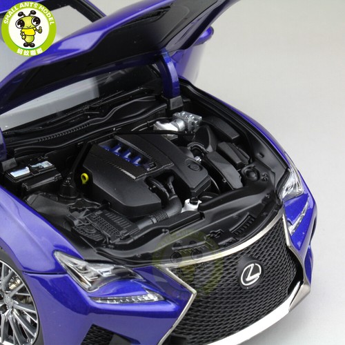 Toyota Lexus RC F RCF 1/18 modelo diecast azul coches juguetes regalos para amigos - Imagen 12 de 14