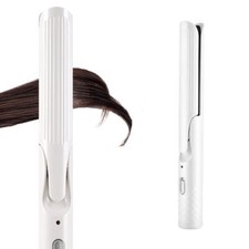 Hair Straightener and Curler 2 in 1 with Curls Bangs 1 1/4-Inch Curling Iron ...