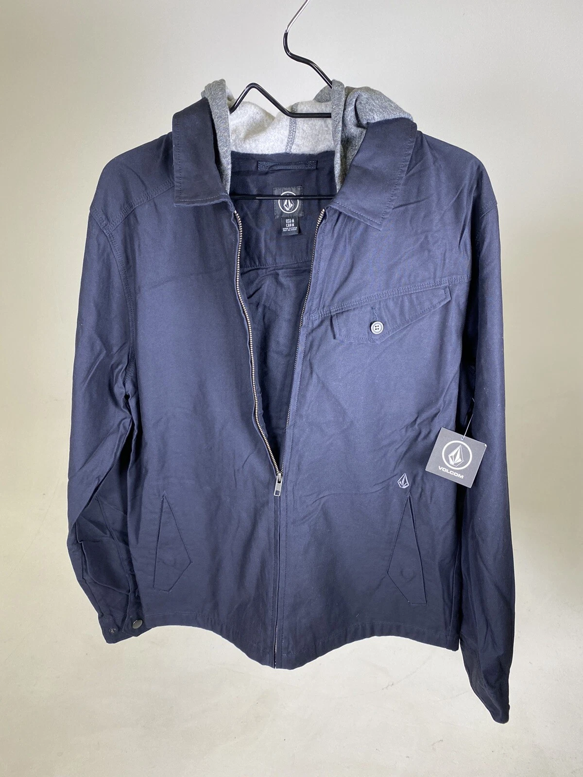 Volcom Bashi Hooded Jacket - Medium, Large, XL Available - Black - NEW WITH TAGS - product detail image 2