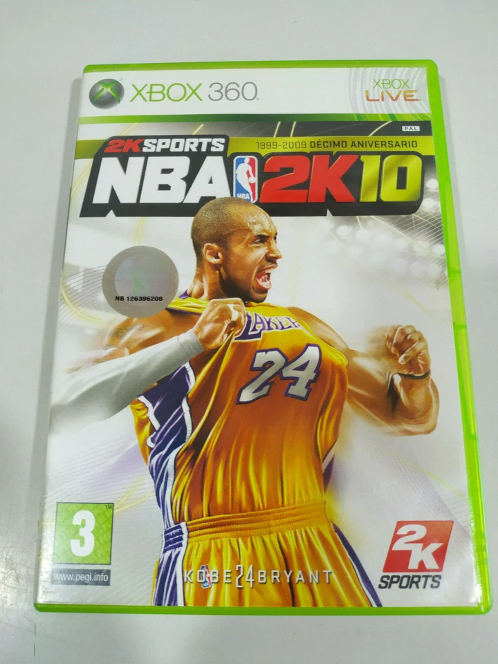NBA 2K10 Kobe Bryant 2K - Juego Xbox 360 Edicion España PAL - 3T, foto 1 de 5