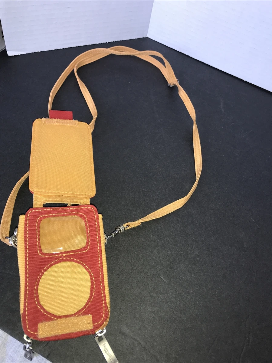 Baggallini Apple iPod Holder Case Mini Bag Purse Pouch Crossbody Red Orange  | eBay