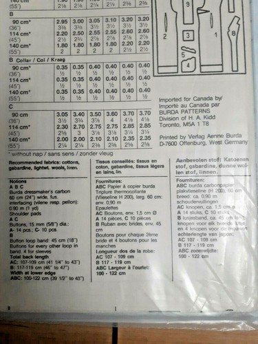 Dress Pencil Fitted Burda Sewing Pattern 5113 Size 14 16 18 20 22 24 UC FF Work - Picture 5 of 5