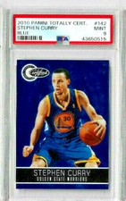 2010 Panini Totally Certified Stephen Curry Blue PSA 9