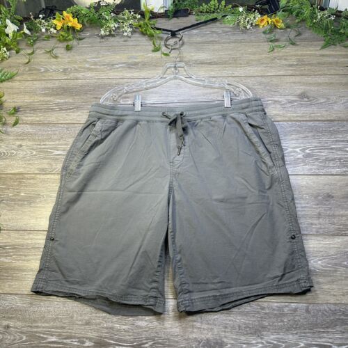 LL Bean Shorts Size XL Drawstring Stretch Chino, 10” Inseam, Womens - Foto 1 di 15