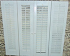 26 1/4" Tall x 28 1/4" W Wooden Interior Louver Plantation Window Shutters White