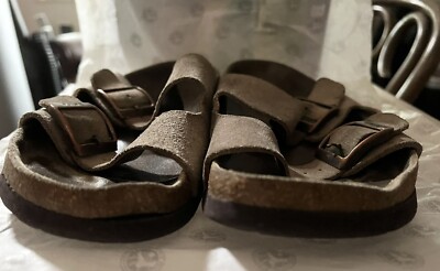 Betula Birkenstock Womens Taupe/tan/beige suede sandals 39  display picture 2