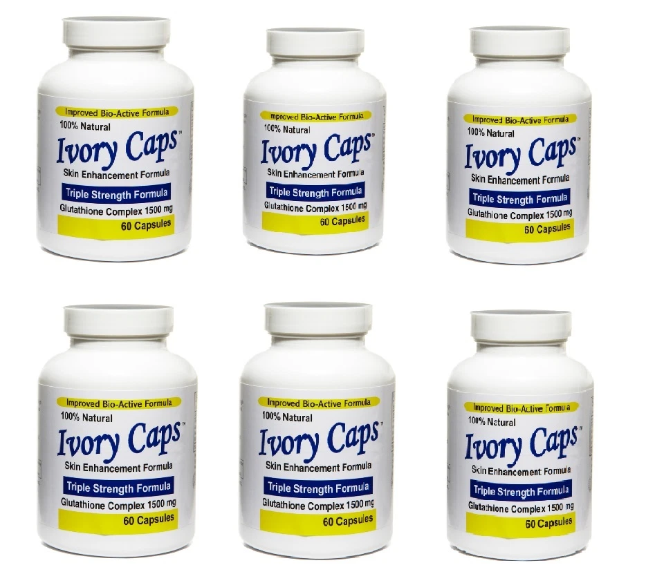 ivory caps glutathione skin whitening pills 1500 mg 1500mg Enhancement Formula - 60 Capsules | Best Price KSA how much is glutathione iv