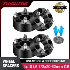 (4) 2" Wheel Spacers 4x4 4x101.6 1/2"x20 for EZ GO EZGO Club Cars Golf Carts
