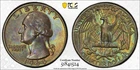 1964-D Washington Silver Quarter 25C PCGS AU58 Nice Toned #1524