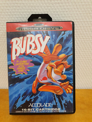 Sega Mega Drive Bubsy OVP Modul Anleitung                                 Nr. 18
