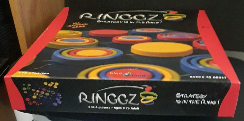 Ringgz Strategy is in the Ring! All Wooden Game Blue Orange - Image 4 of 4