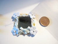 Dolls House Miniature Shabby Chic Mirror A3 Dolls House Miniature Shabby Chic Mirror A3