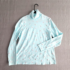 White Stag Sweater Women's Size XL 16/18 Ice Blue Snowflakes  Polar Bear