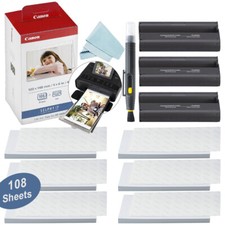Canon KP-108IN Color Ink/Paper Set for SELPHY CP910 CP1300 CP1500- 108 Sheet Kit