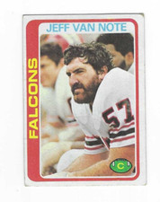 1978 TOPPS JEFF VAN NOTE #153 ATLANTA FALCONS