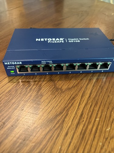 Netgear Prosafe GS108 Gigabit Switch, Used And Working Comes With Power Cord - Picture 3 of 4