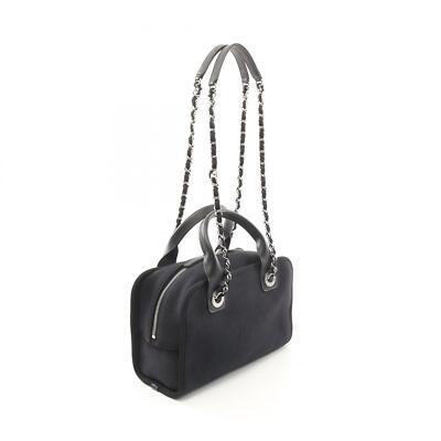 【リユース】CHANEL ショルダーバッグ DEAUVILLE A92749 CHANEL Deauville bowling 2way chain Shoulder Bag A92749