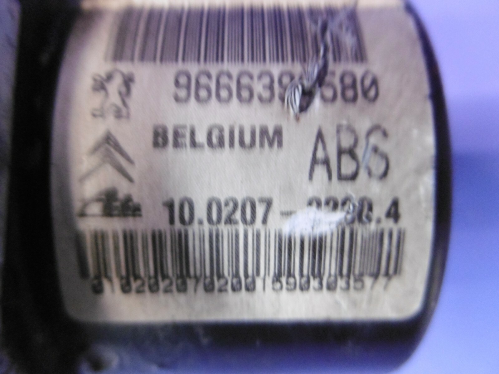 CITROEN C3 ABS PUMP UNIT 9666392580 10.02070200.4 10.09701167.3 ATE