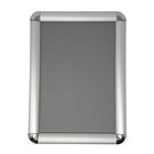 Display Aluminium Schnapprahmen mit 4 Seiten zum Öffnen A3, 25mm